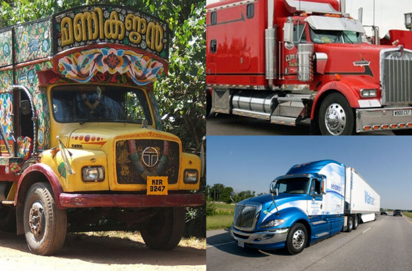“இந்திய லாரிகள் மற்றும் அமெரிக்க லாரிகள் பற்றிய ஒப்பீடு..!” – யாரும் அறிந்திராத சுவாரசிய தகவல்கள்..